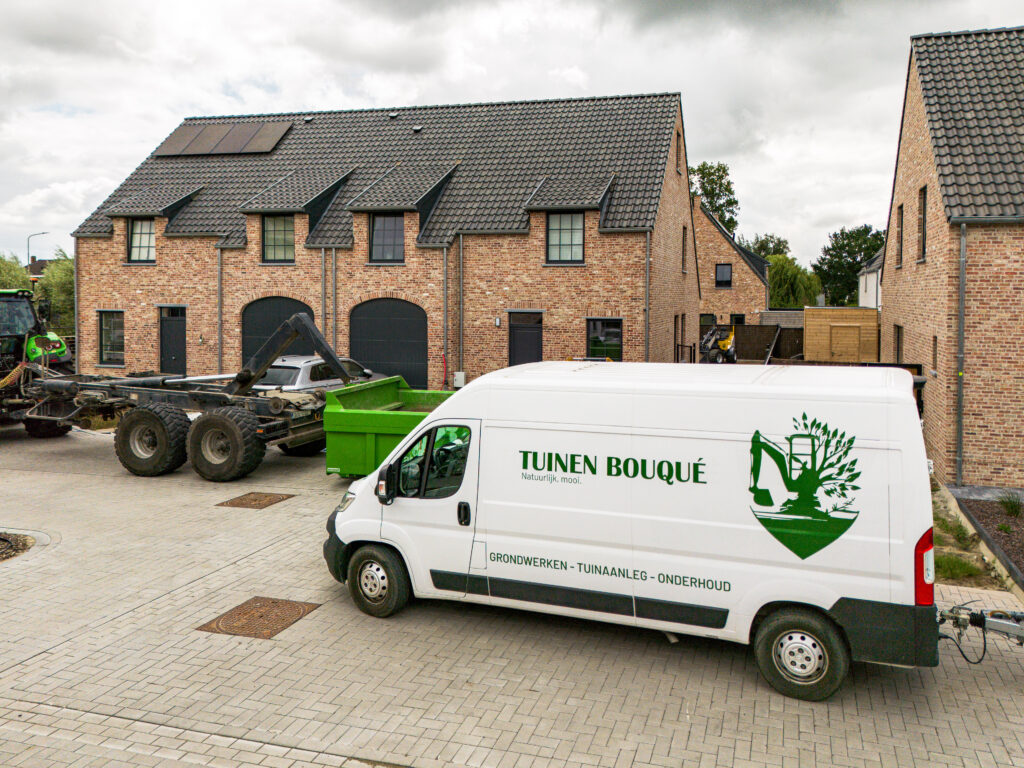 Tuin- en terraswerken bij nieuwbouwprojecten in Anzegem